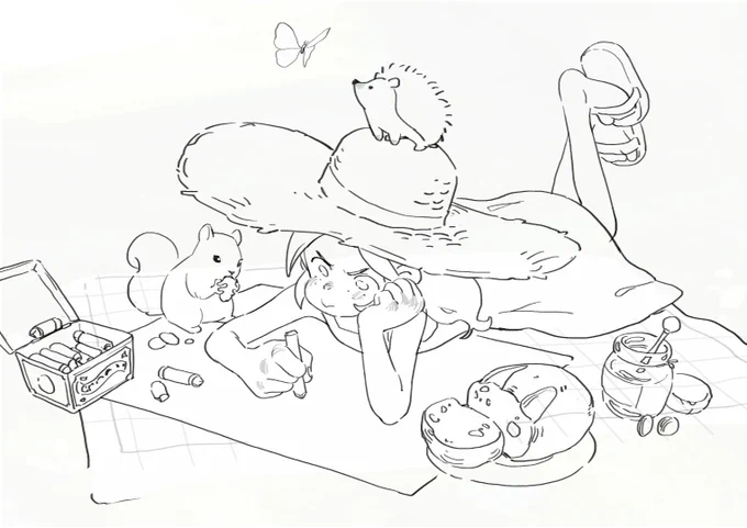 Helen practicing her drawing skill 🖍️ 