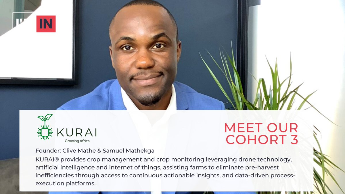 Meet our Cohort 3 start-ups that will be pitching today, at the I'M IN Demo Day 2021: Kurai founded by Clive Mathe & Samuel Mathekga (Vertical: AgriTech)

Register @ lnkd.in/d_hDzaf to see his pitch.

#IMINDemoDay2021 #techstartups #AfricanInnovation