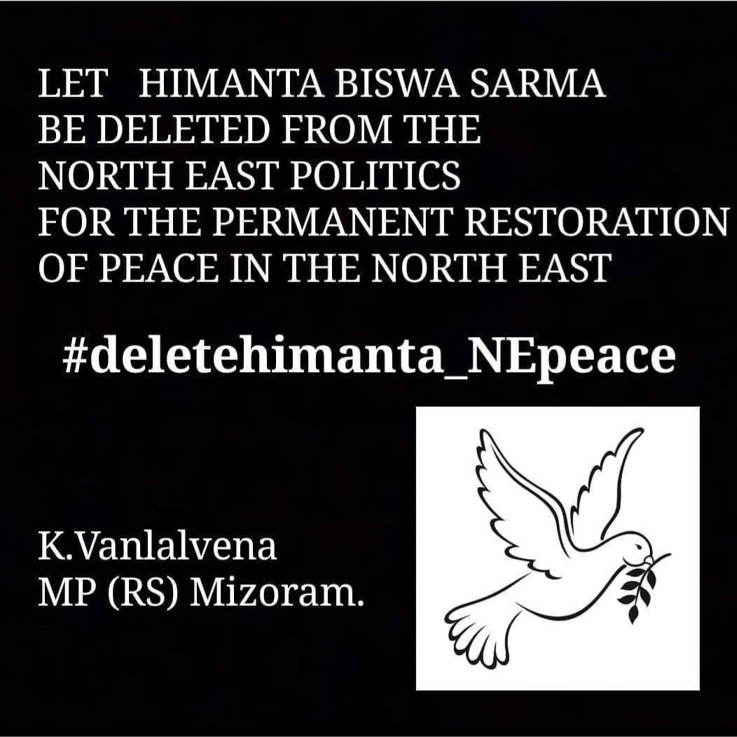 Zonuni11's tweet photo. @himantabiswa 
#ShameOnHimantaBiswa 
#assamshotfirstmizoram 
#deletehimanta_NEpeace 
@narendramodi 
@PMOIndia https://t.co/kilv24gk32