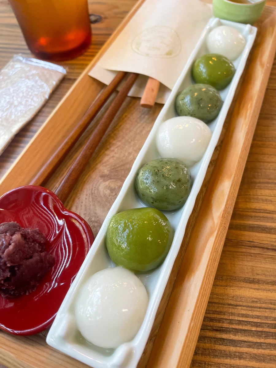 東京スカイツリー近くで食べられる？抹茶とよもぎのモチモチ白玉！