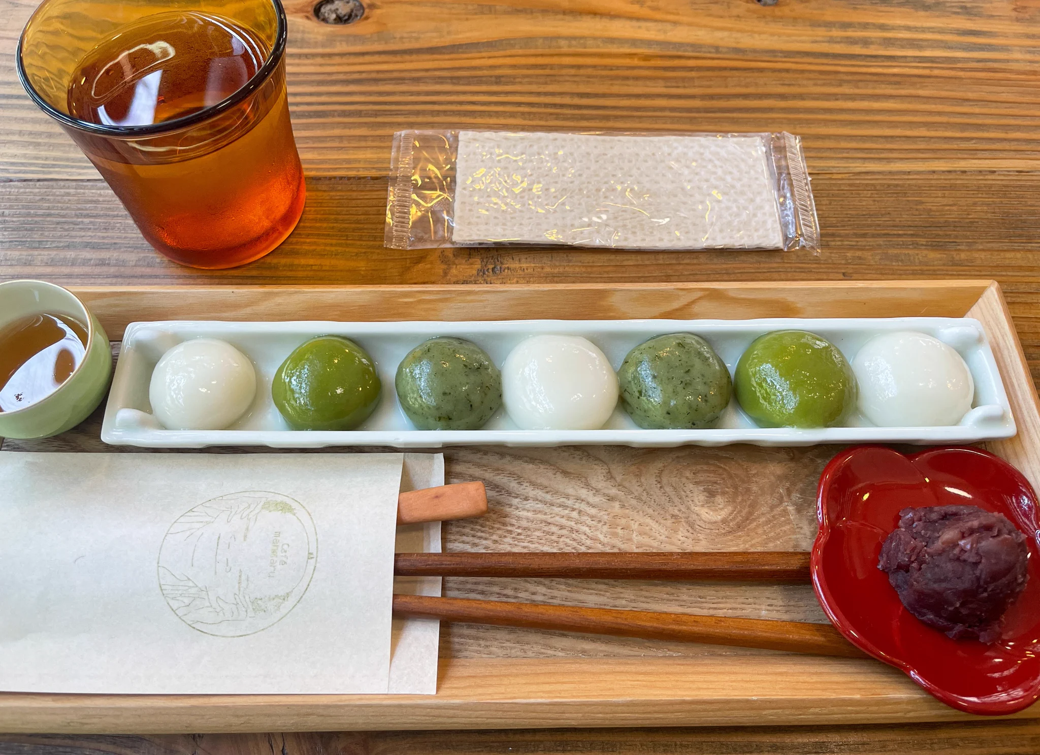 東京スカイツリー近くで食べられる？抹茶とよもぎのモチモチ白玉！