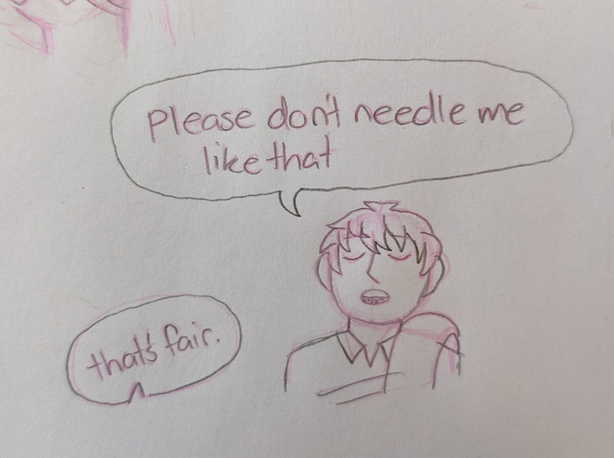 GBDNFJJSJKSKKSKS I FIRGOT I DREW THIS TOO I think it was in response to how tiny lukas' waist looked when you reclassed him. I love you Lukas I miss you Lukas