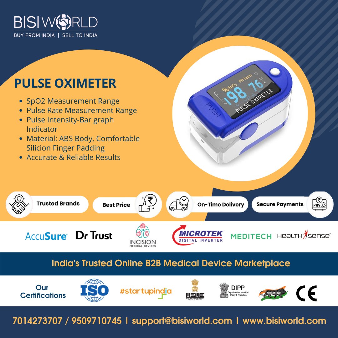Bisi_World's tweet photo. A quick, simple and accurate way to check Pulse Rate, Blood Oxygen Saturation Levels and Perfusion Index https://t.co/on76maKszq