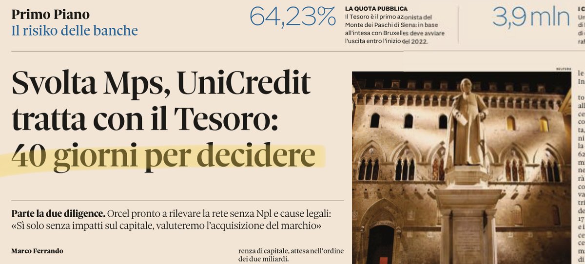 giuslit's tweet photo. Ricordo a me stesso che bisogna #farepresto nel vendere #mps a spezzatino perché #celochiedeleuropa.
Sigillando così tombe ed altarini vari aperti dal 2009… https://t.co/dMsJF6xkrA