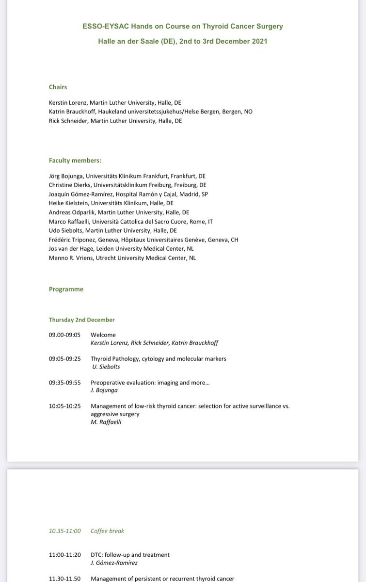 Joaquín GómezRamírez (@joaquin_gom) on Twitter photo ESSO-EYSAC Hands on Course on Thyroid Cancer Surgery Halle, 2nd to 3rd December. essoweb.org/courses/esso-e… <a href="/ESSOnews/">European Society of Surgical Oncology (ESSO)</a> <a href="/aecat_es/">AECAT</a> <a href="/SEndocrine/">SoMe4Endocrine</a> <a href="/CancerRuber/">Unidad Cáncer de Tiroides Rúber Juan Bravo</a> <a href="/Some4SurgeryIT1/">@Some4SurgeryITeam</a> ESSO-EYSAC Hands on Course on Thyroid Cancer Surgery Halle, 2nd to 3rd December. essoweb.org/courses/esso-e… <a href="/ESSOnews/">European Society of Surgical Oncology (ESSO)</a> <a href="/aecat_es/">AECAT</a> <a href="/SEndocrine/">SoMe4Endocrine</a> <a href="/CancerRuber/">Unidad Cáncer de Tiroides Rúber Juan Bravo</a> <a href="/Some4SurgeryIT1/">@Some4SurgeryITeam</a>