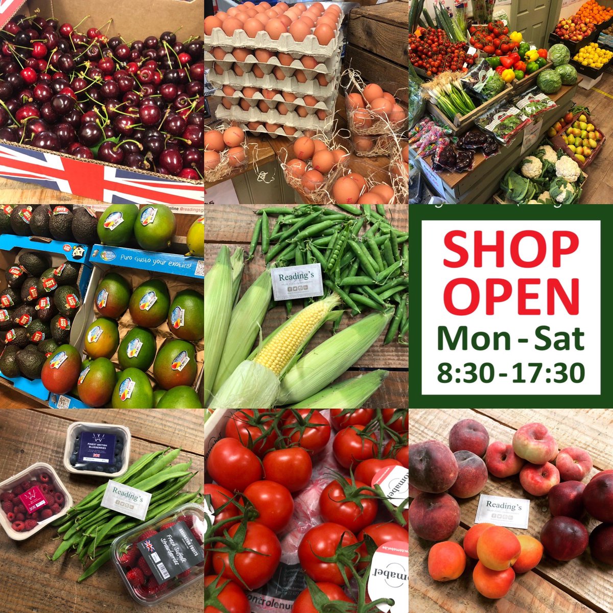 All your fresh produce needs under one roof. 🥔🍓🍌🍊🫐🥑🍋🍇🍎🧅🧀🥖🍏🥕🫑

Open Mondays to Saturdays
8:30 - 17:30

24 Springwood Drive
Braintree
Essex
CM7 2YN