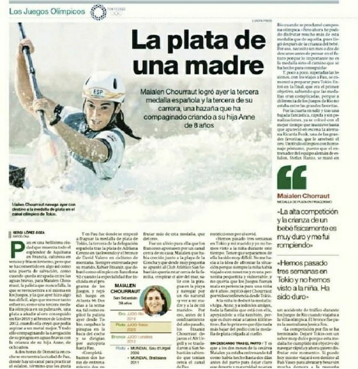 emiliofolgar's tweet photo. Enga seguimos titulando en igualdad, habéis visto algún atleta padre en la prensa? #stopmicromachismos https://t.co/WSMn5diQBL