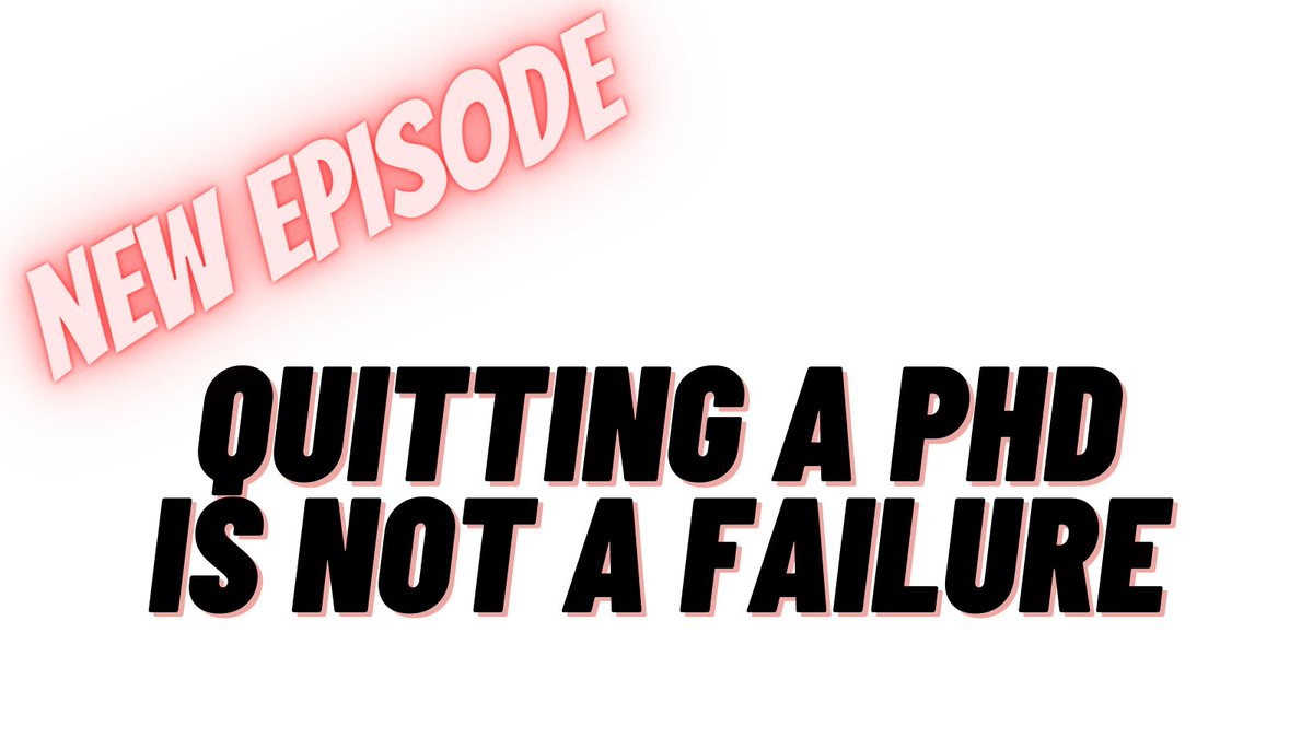 Quitting a job is considered normal. So why is quitting a PhD looked down on as failure? We talk to Jay who decided to quit his PhD and start his own company. The company is successful and Jay is now much happier. So did he really fail? bit.ly/3zP0cHJ