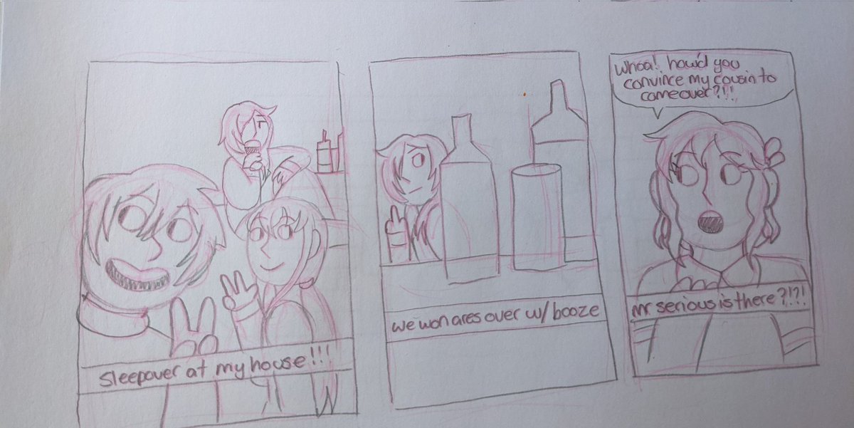 YESS THE MODERN AU ARES, SELIPH, LIEF SLEEPOVER ART I STILL LOVE THIS (also the first art I ever drew of fee was her "kicking her shitty dad in the face")
