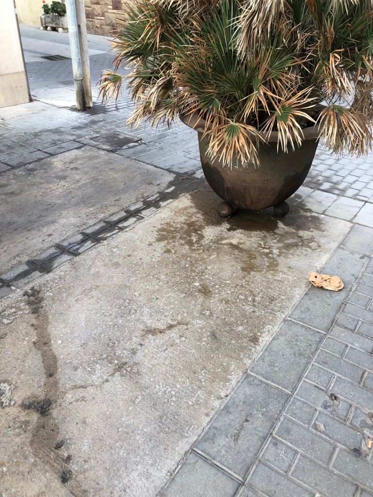 JuntsBadalona's tweet photo. Aquest és l'estat lamentable en què es troba ara mateix el carrer Sant Jaume, a tocar de la Rambla de #badalona. El terra està enganxifós i la pudor és insuportable. @daniel_gracia @Albiol_XG podeu enviar algú a netejar-ho?? https://t.co/H2UI6m43a0