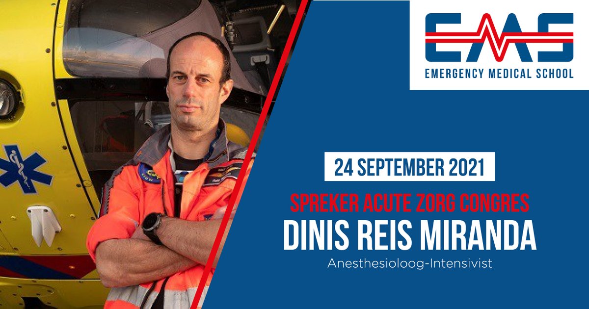 SPREKER 🎤💡 Dr. Dinis Reis Miranda is sinds 2006 werkzaam in het ErasmusMC als Anesthesioloog-Intensivist op de IC en zal het op ons congres hebben over Extra Corporele Membraan Oxygenatie (ECMO). 
📣  𝑩𝒐𝒆𝒌 𝒏𝒖 𝒋𝒐𝒖𝒘 𝒕𝒊𝒄𝒌𝒆𝒕!
acutezorgcongres.nl