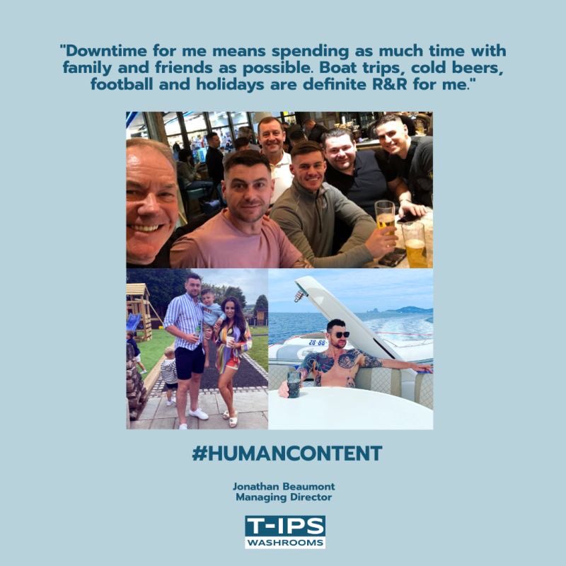TWashrooms's tweet image. We&apos;re finishing our #humancontent month by introducing you to our MD and owner, Jonathan. As busy outside of work as he is inside...we had to compile a montage for this post! 😉