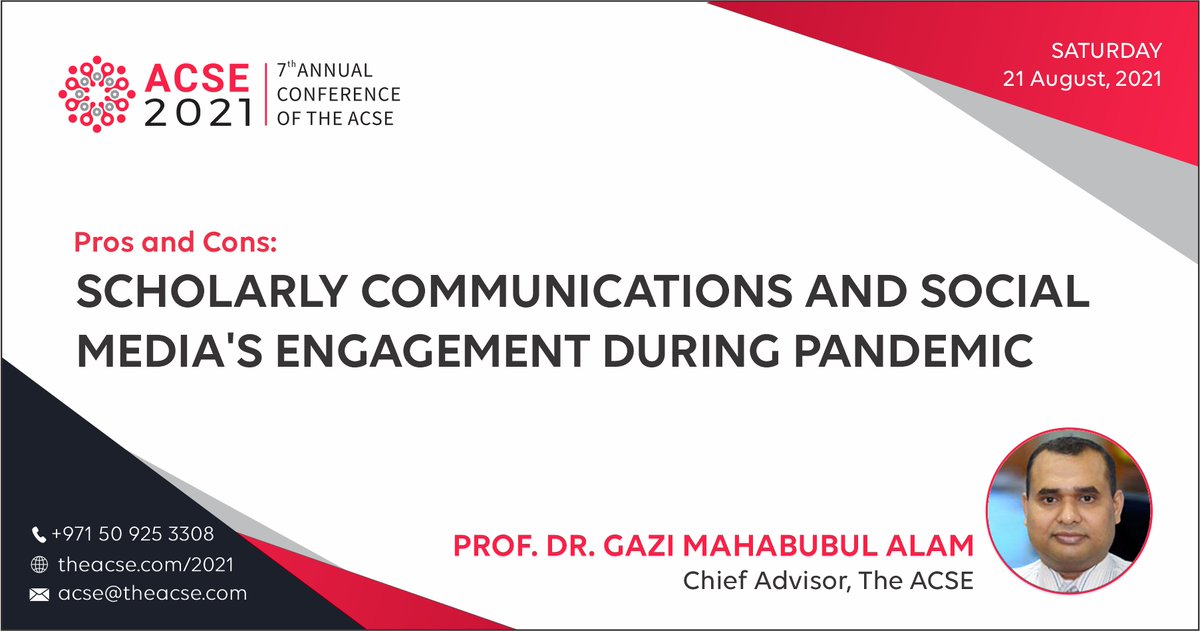 the_acse's tweet photo. Join our 7th ACSE Annual Conference and get a chance to connect and conversate with one of the industry professionals Prof. Dr. Gazi Mahabubul Alam, Ph.D., FRSA, Professor of Education Policy and Economics,  Universiti Putra Malaysia
https://t.co/JDz9tjUT1m https://t.co/ueS2Em1LeW