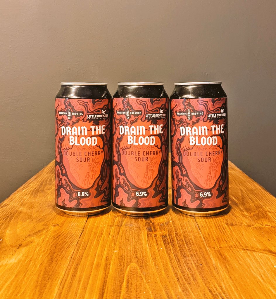 🚨 NEW BEER ALERT 🚨

From <a href="/PhantomBrewCo/">Phantom Brewing Co</a> and <a href="/littlemonbrew/">Little Monster Brewery</a> we have 'Drain the Blood' now in stock for delivery across the UK 🍒🍻

🔗indiibrewco.com/collections/fr…

#beer #beeroclock #Sour