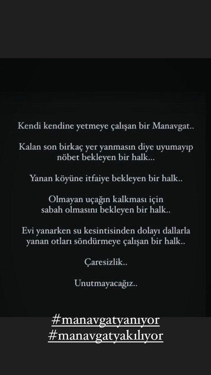 #ManavgatAfetBolgesiİlanEdilsin