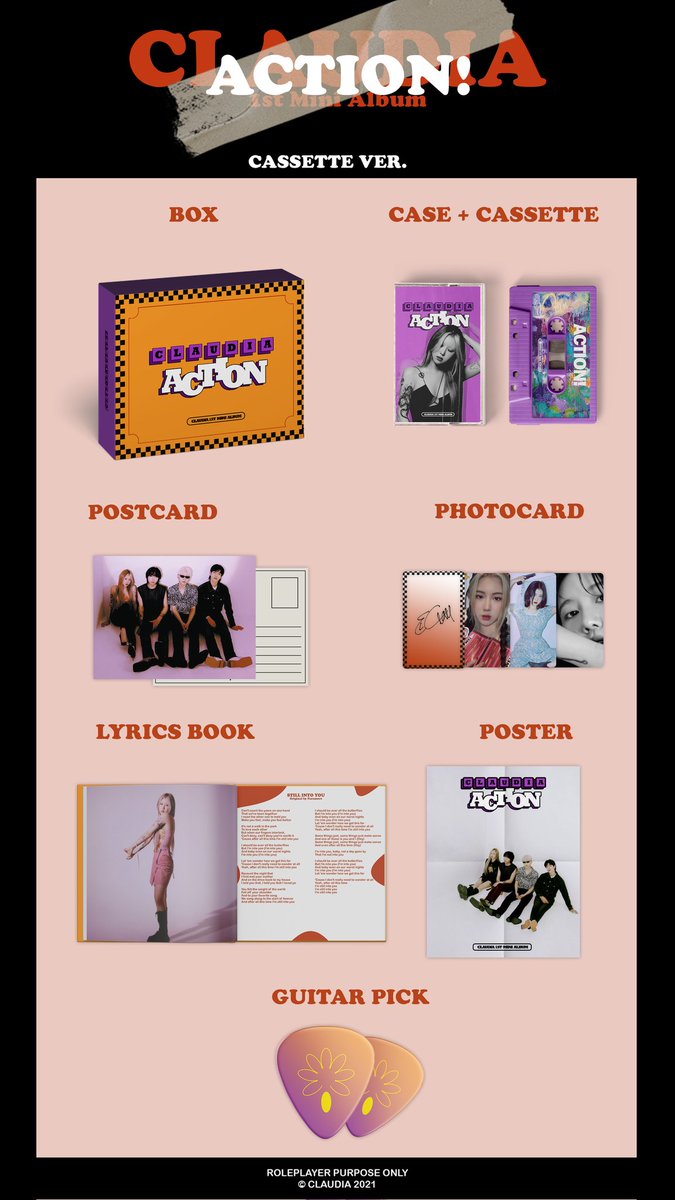 CLAUDIAVINYL's tweet image. ㅤㅤㅤ
 𝗖𝗟𝗔𝗨𝗗𝗜𝗔
 Turn on that 𝒗𝒊𝒏𝒚𝒍
──────────────
 1st Mini Album: 𝘼𝙘𝙩𝙞𝙤𝙣!
 ALBUM PRE-ORDER

 🖇️ Details :