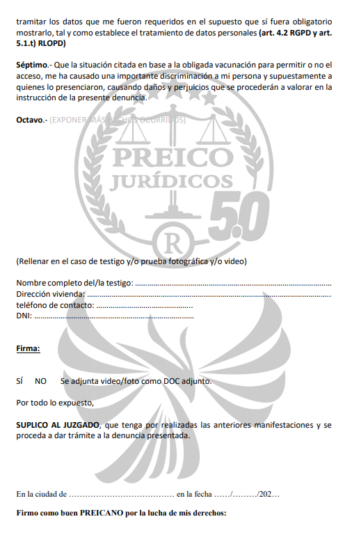 PreicoJuridicos's tweet image. ‼ Estos son los pasos que debes seguir cuando te sientas DISCRIMINADO al exigirte la CARTILLA DE VACUNACIÓN.

⚠ RT para que entre todos podamos frenar esta injusticia.

preicojuridicos.com/files/AL_JUZGA…

#CARTILLAVACUNACION #PREICOJURIDICOS #RAULCASTAÑEDA