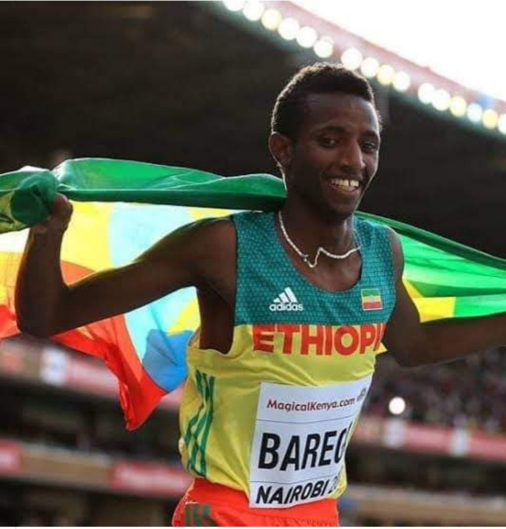 Gold. Solomon Barega made it. Congratulations!