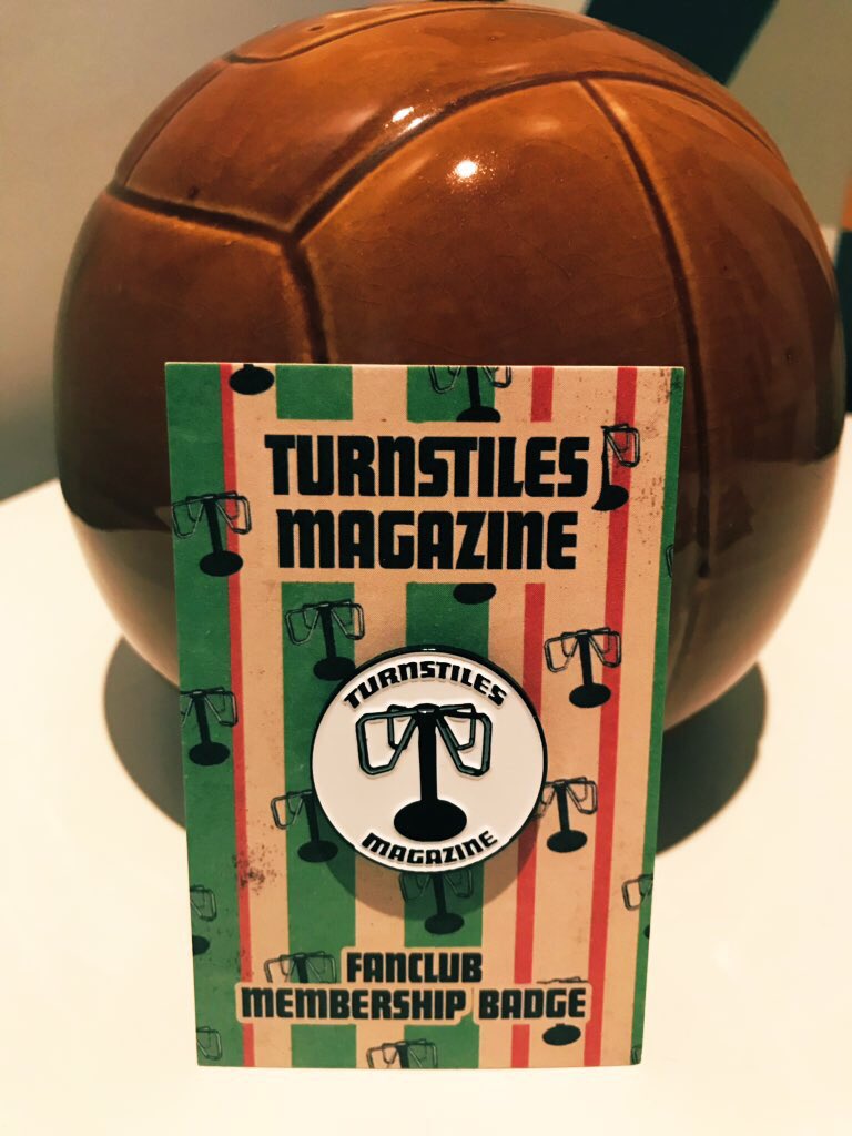 🚨TURNSTILES PIN BADGE NOW ON SALE🚨

Grab yourself a lovely Pin badge and show everyone on the terrace that you’re a Turnstiles Magazine reader.

turnstilesmagazine.bigcartel.com

£3.50 plus a £1 for the Postman’s pension pot  

Made to the highest of standards by <a href="/PinHeadUK/">Amy Collins</a>