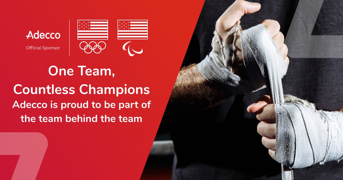 From fast-moving competition to fast-moving careers, @Adecco is proud to support <a href="/TeamUSA/">Team USA</a> during and after the Olympic Games Tokyo 2020.