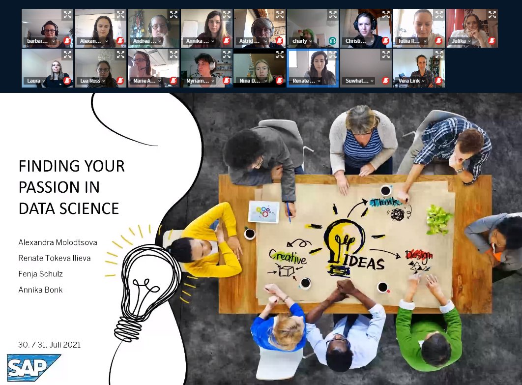 scientificaBW's tweet photo. Auch heute ist eine wichtige Inspirationsquelle zu beruflichen Karrieremöglichkeiten als #DataScientist gestartet: Die @SAPdach führt einen 2-Tages-Kurs zu den Themen #DataScience und #DataThinking durch. Rund 20 Teilnehmerinnen vernetzen sich mit den vier #Expertinnen 🧡
#ifbw21 https://t.co/haziKpkriC