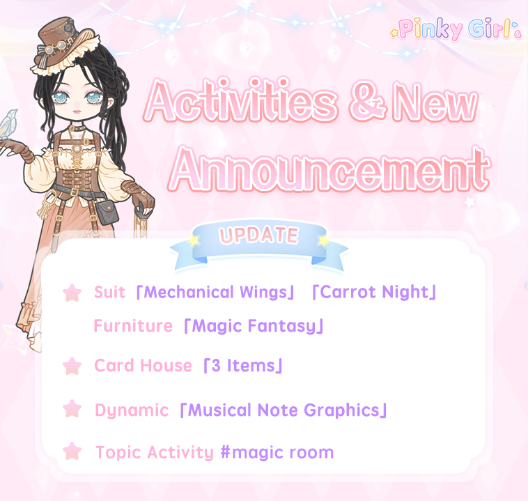 pinkygirlapp's tweet photo. ⚡️Update Announcement
💖Enter the APP for more details
Follow us
https://t.co/bLV9jnM01I
https://t.co/lV6lFwxVwc
https://t.co/wTNI3x7fnv
https://t.co/QFFZFHDuiW
https://t.co/1NPgl2zWCJ
#pinkygirl #dressupgirl #cute #girl #装扮少女 https://t.co/y45qjrGZ69