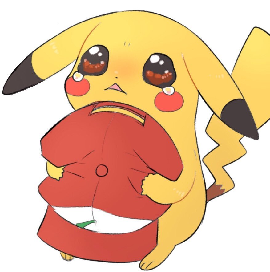 pikachu solo pokemon (creature) no humans simple background tears white background clothed pokemon  illustration images