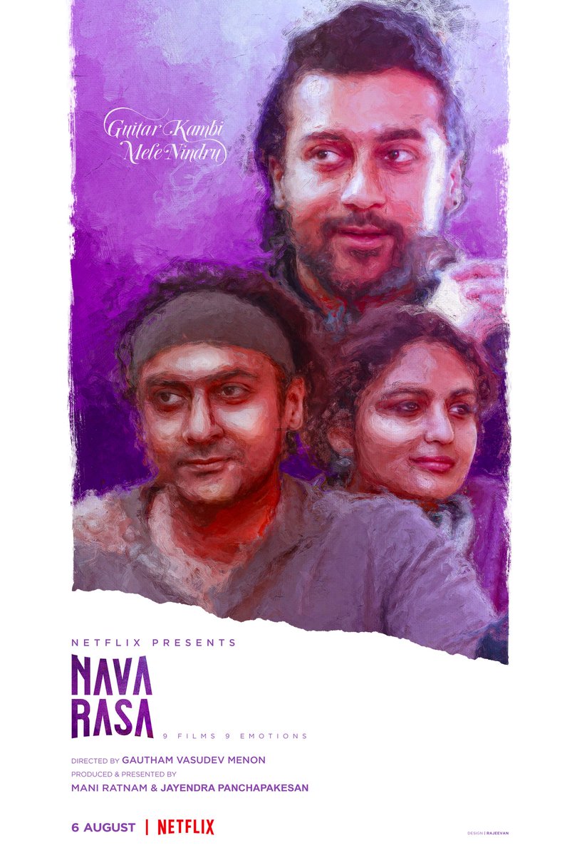 famade for #Navarasa

#GuitarKambiMeleNindru

#NavarasaOnNetflix @Suriya_offl
@menongautham #PrayagaMartin
@pcsreeram @singer_karthik
#ManiRatnam @JayendrasPOV  
@gopiprasannaa @Netflix_INSouth
@NetflixIndia @netflix #inspired