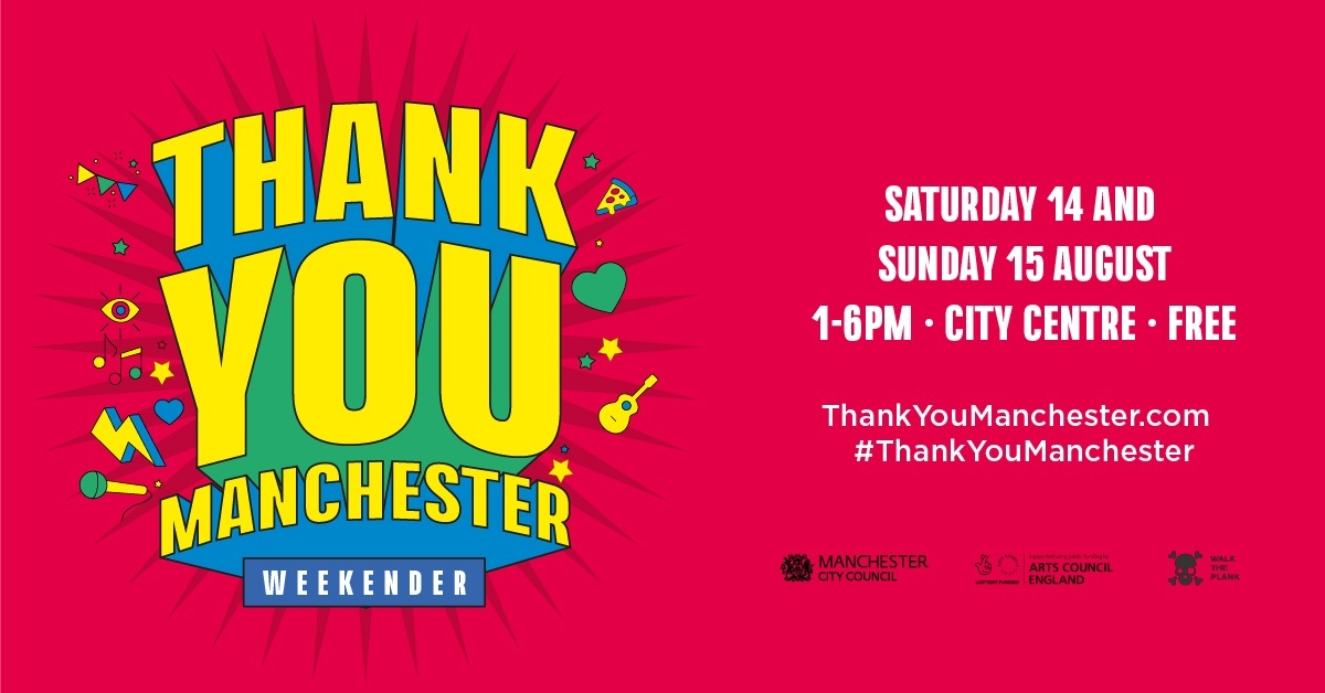 Music, art, theatre... 

We've got it all covered as we welcome you back to the city for Thank You Weekend 😎 

Join us as we say thanks for your efforts of our city over the past year and a half.

Tap for more 👉 orlo.uk/Thank_You_Week…

#ThankYouManchester