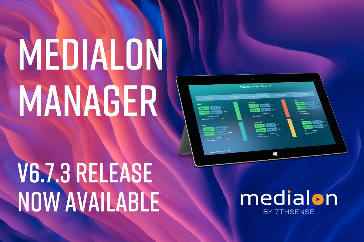 Medialon's tweet photo. The latest version of #MedialonManager, V6.7.3, has been released. With this release we introduce some new MXMs. 

Download the release via https://t.co/XRmQ6n8ZAz  

#showcontrol #AVtweeps https://t.co/ybshLP8ICQ
