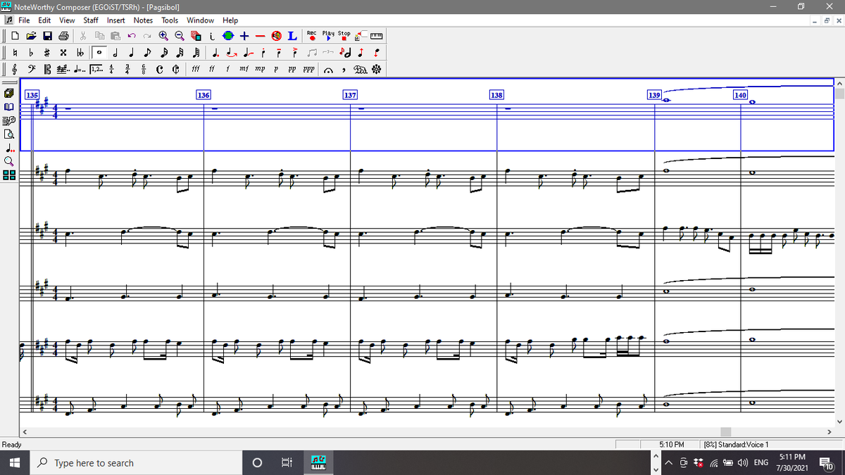 KuyaSky_88's tweet photo. Guess which part of the song is this in WHAT? 👀
If you know how to read notes, this'll be easy for you.. Eheeeemm.. 🤭

I'm almost done with the Pagsibol Medley! 1 song to go and I'm done with the notation! Woohoo! 

#BITZCON 2Days Left
@SB19Official https://t.co/WQ2wviLBAC