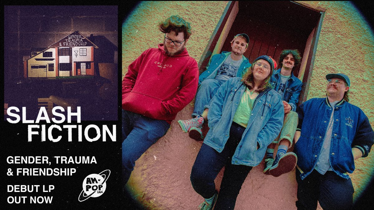 .@slash_fic's debut album GENDER, TRAUMA & FRIENDSHIP is out now everywhere!!! it's been a joy and an honour to help bring such a life-affirming record into the world. take some time out of your friday to immerse yourself 🌊 streaming/vinyl: smarturl.it/amp015
