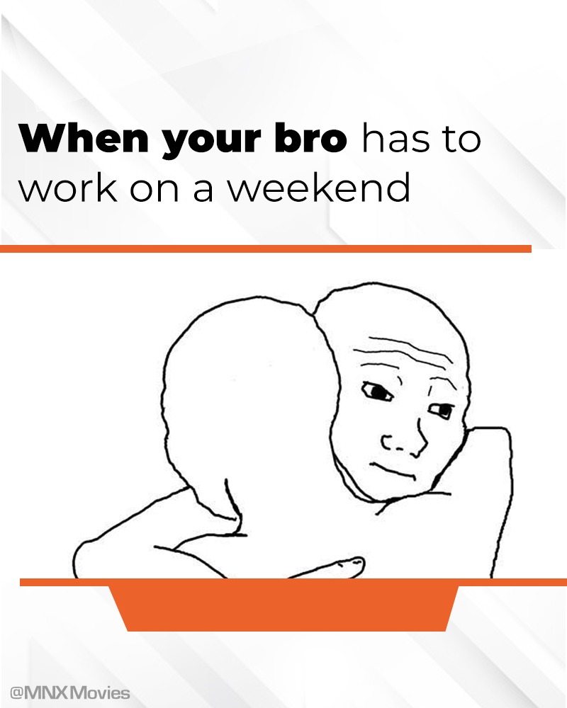 MNXMovies's tweet photo. Meanwhile, me: You guys are getting hugs?
Tag a bro who you needs to share a hug in the comments!
#Hugging #HappyHugDay #BroCode #Bromance #TagYourBro #BroHugs #MNXHugDay https://t.co/iFnE1lVZfB