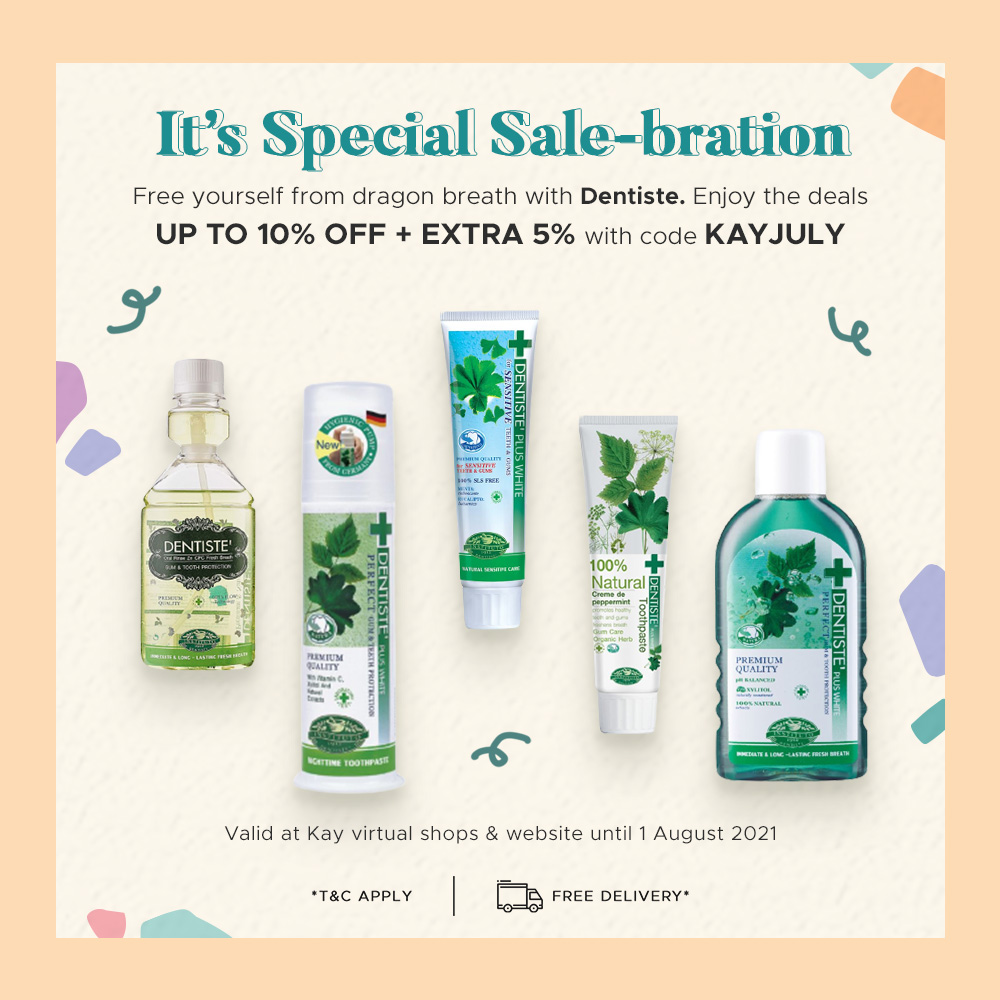 Free yourself drom dragon breath dan ciptakan #YourBestMoment bersama dengan <a href="/dentiste/">kübra güneş</a>.id

Ayo koleksi sekarang di kaycollection.com atau klik link di bio

#PossiblewithKay
#YourBestMoment
#SALEBRATION
#PROMO