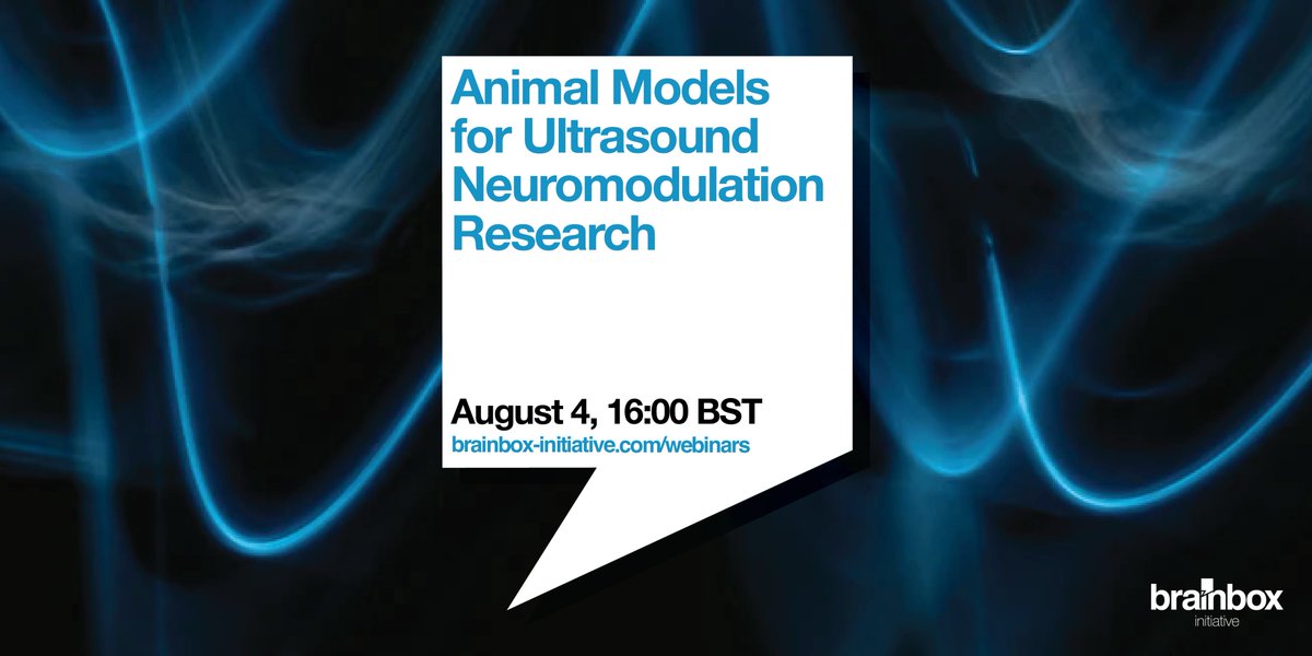 We will be joined by Dr Keith Murphy of Stanford University for another webinar exploring transcranial focused ultrasound neuromodulation at 16:00 (BST) next Wednesday (August 4).

Registration is free and open here: brainbox-initiative.com/webinars
#neuroscience #webinar
