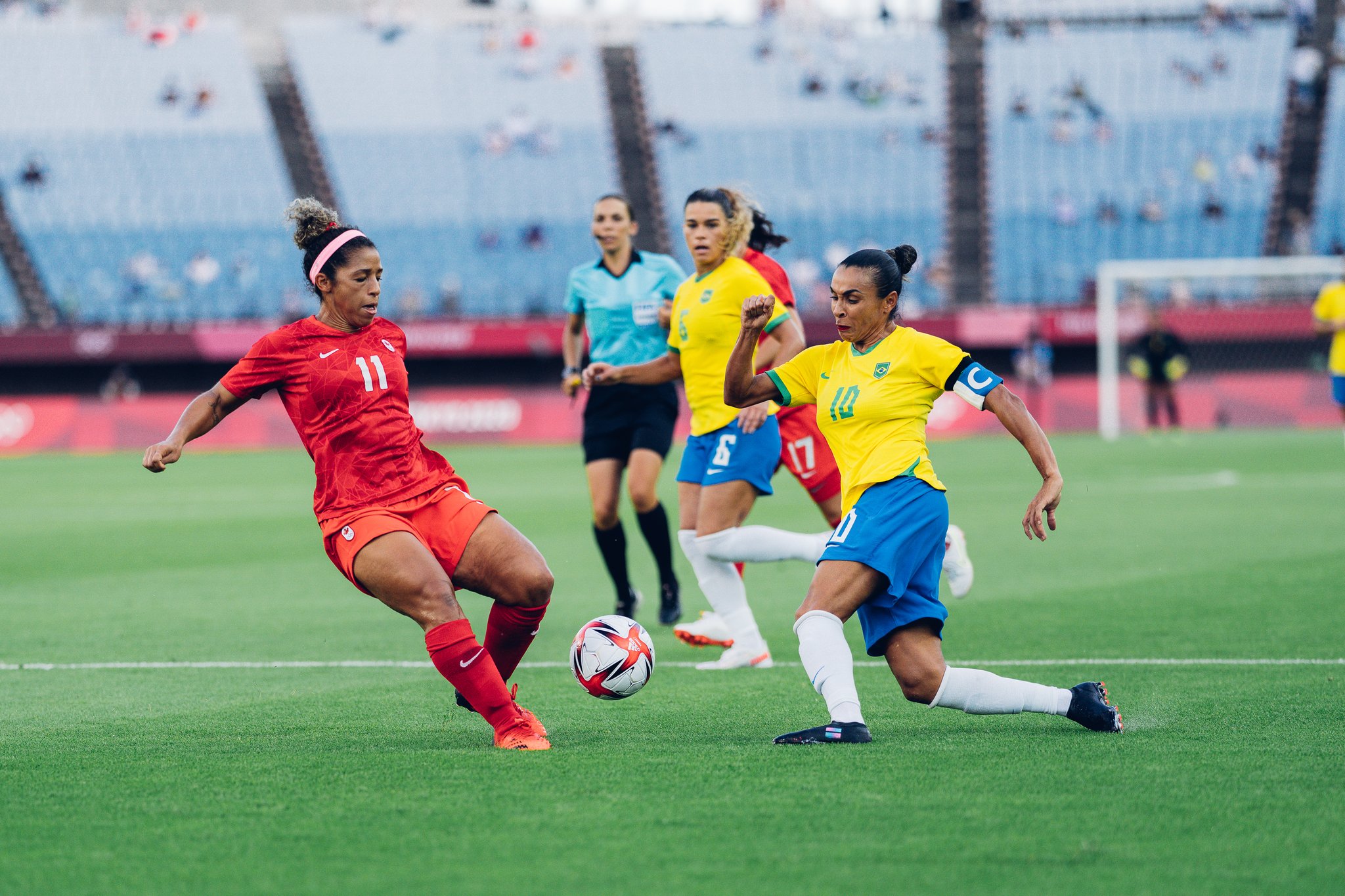 Seleção Feminina de Futebol on X: Hoje tem #GuerreirasDoBrasil em