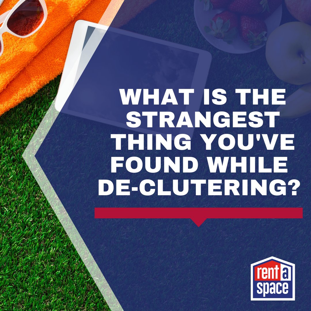 We've seen our fair share of strange items showing up in our units over the years... But what is the weirdest thing you've ever come across when de-cluttering? 😅