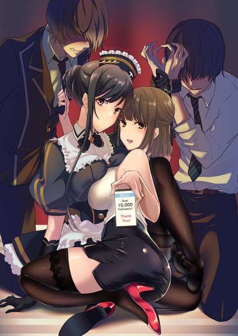 pixiv1万フォローありがとう記念絵
■変化なしpixiv:https://t.co/y22hqQ5Hoc

たくさんの方に閲覧いただけて嬉しいです!
M向けといちゃラブ中心で今後と色々描いていきたいと思います!

※トリミング、トリミング無し、女の子だけ、男の子だけの差分です 