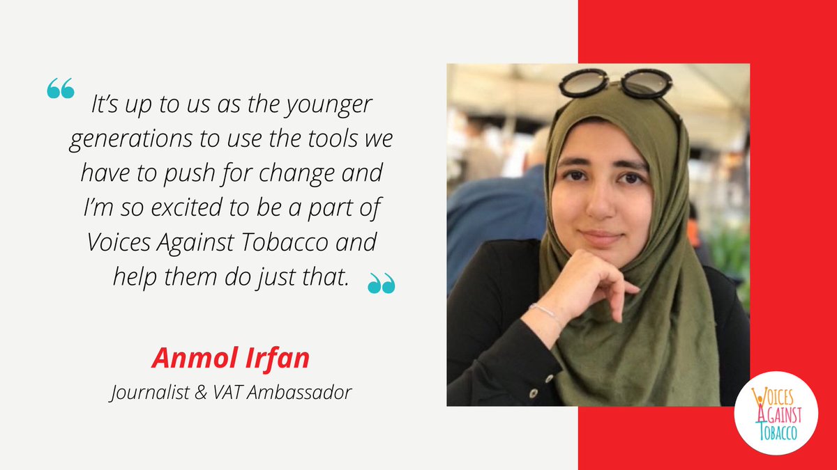 VAT is proud to introduce Anmol Irfan as it's newest ambassador!

Anmol is a journalist who believes in the power of the youth to strive for change. She has been featured in numerous publications, covering a variety of topics including youth challenges. 

Welcome to the team!