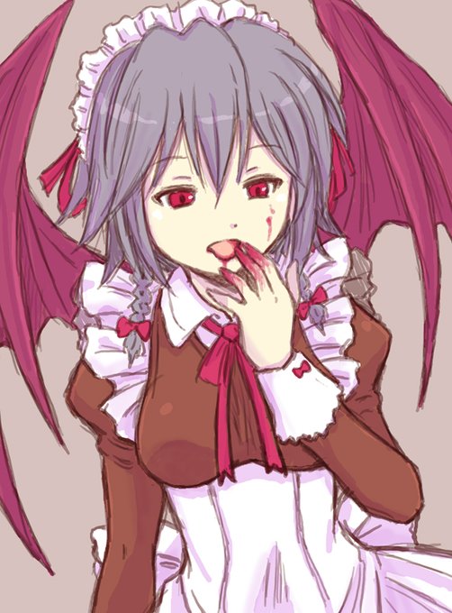 吸血鬼化のtwitterイラスト検索結果