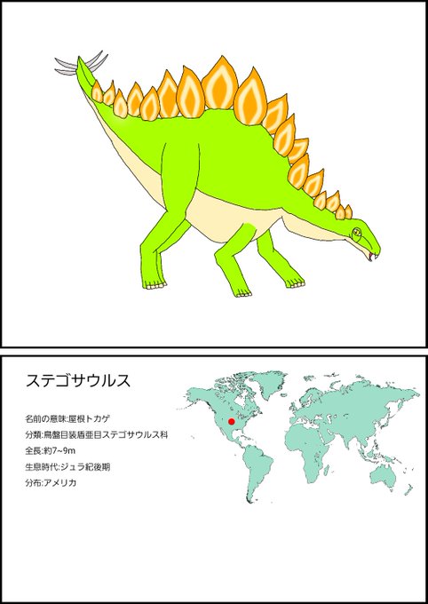 ステゴサウルスのtwitterイラスト検索結果 ステゴサウルスのtwitterイラスト検索結果