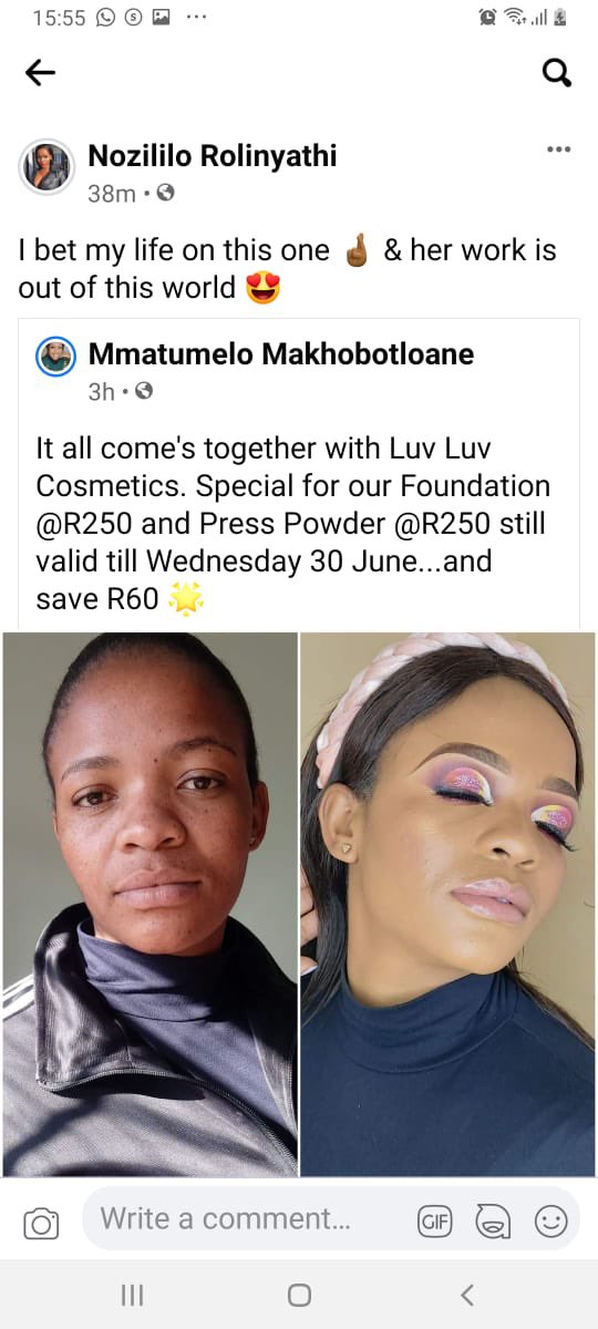LuvLuvCosmetics's tweet photo. Review Post #1 

One thing about LuvLuv Cosmetics Liquid + Cream Foundation, it will leave our clients in complete awe ✨.

#luvluvcosmetics #lockdownlevel2021 #southafricanmua #makeupartistsworldwide #TBL #becauseyourebeautiful #beauty #review https://t.co/M5gC0829MO