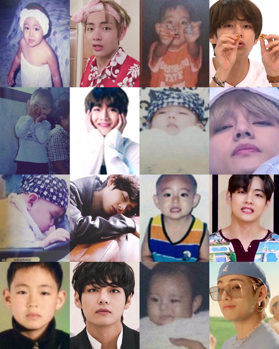 kthtanies's tweet photo. taehyung’s cutest THEN and NOW https://t.co/C5rTnZ47pT