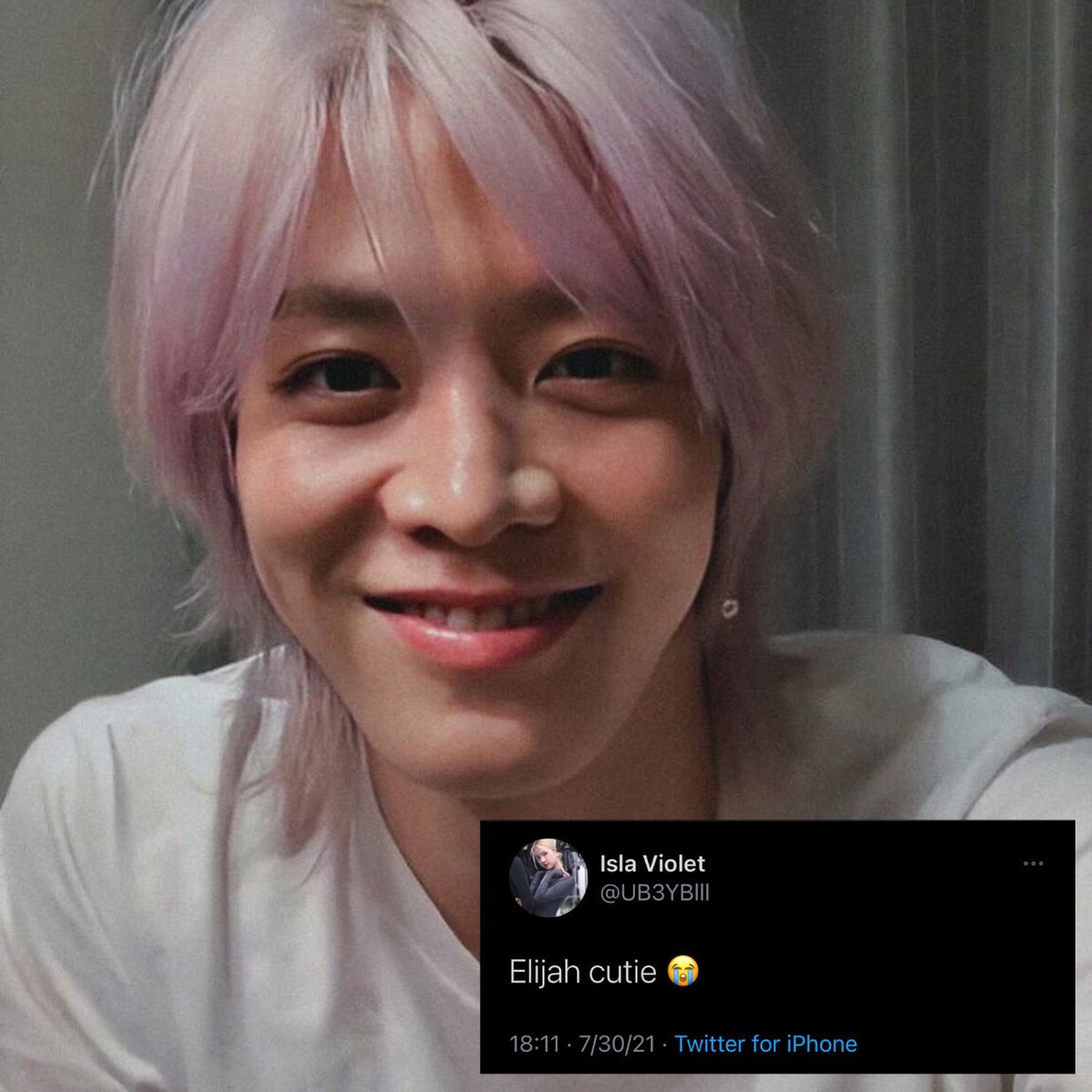 UB3YBlll's tweet photo. ⠀
      Isla.⠀ : Elijah cutie 😭 https://t.co/uOIMAohgm4
