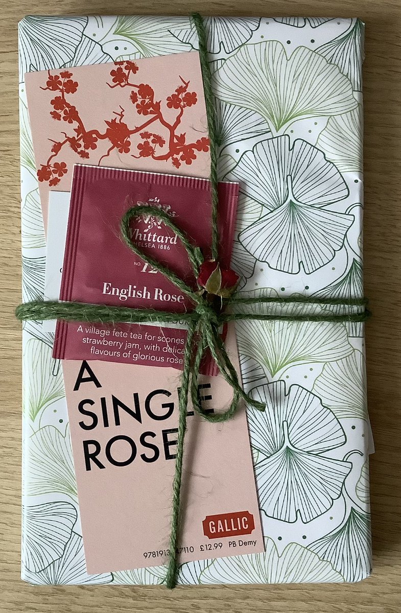 Lindahill50Hill's tweet photo. What gorgeously wrapped #bookpost. Thank you so much @BelgraviaB @FMcMAssociates @sophieglorita and Isabelle for this lovely #MurielBarbery #ASingleRose out 23rd September. I think I’ll love this one 😍 https://t.co/GYFSljdATg