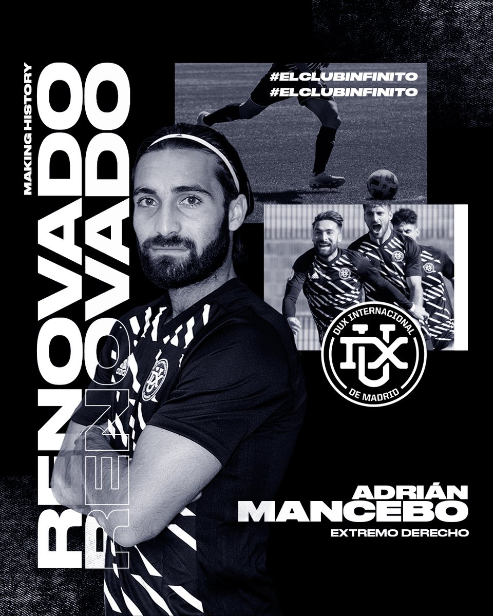InterdeMadrid's tweet photo. 🚨OFICIAL🚨
Titular indiscutible en la pasada campaña, quiere repetir los éxitos en la #1RFEF
Sabe que la presa no es fácil, pero tiene calidad y trabajo en sus botas de sobra, para volverlo a conseguir. Él es..
Adrián Mancebo @AdriMancebo10
⚫️⚪️#VamosInter #GoDUX https://t.co/7PYxCCCoVN