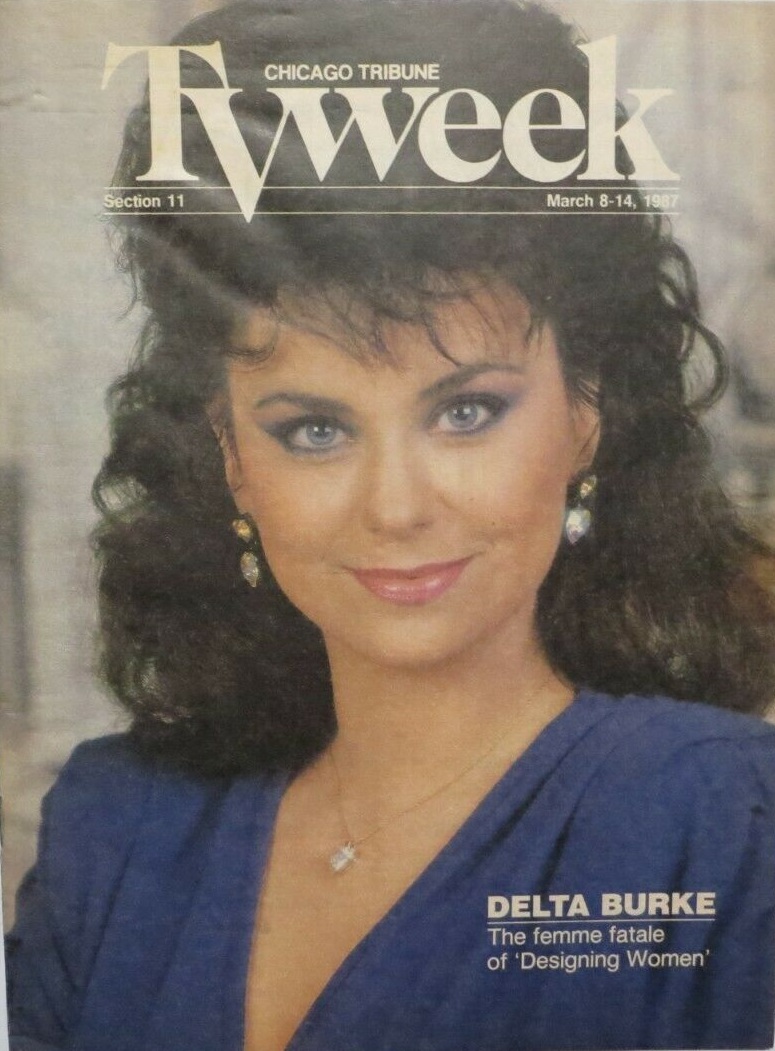 Happy Birthday to Delta Burke, born on this day in 1956
Chicago Tribune TV Week.  March 8-14, 1987 