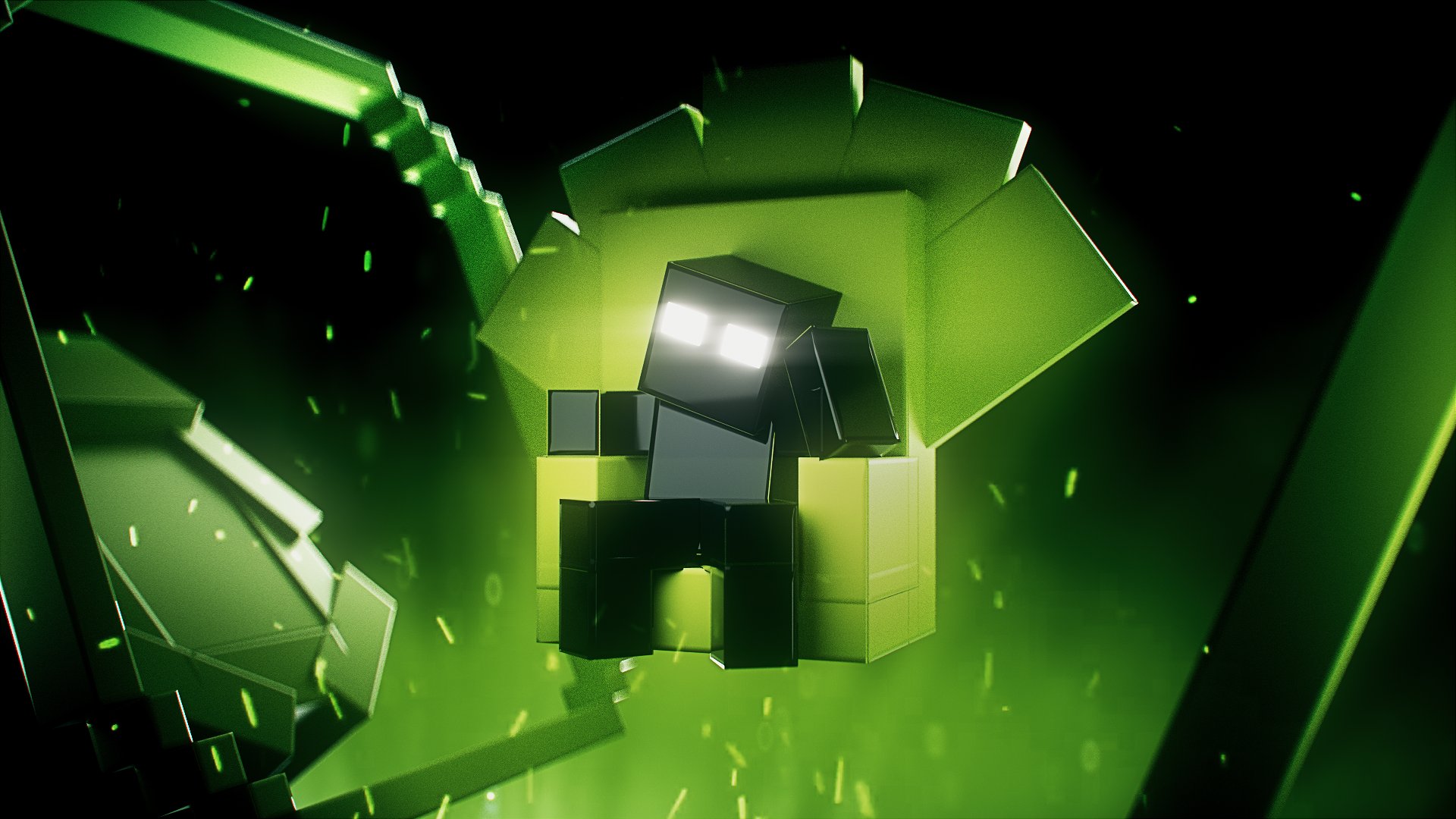 Minecraft Slime Wallpaper