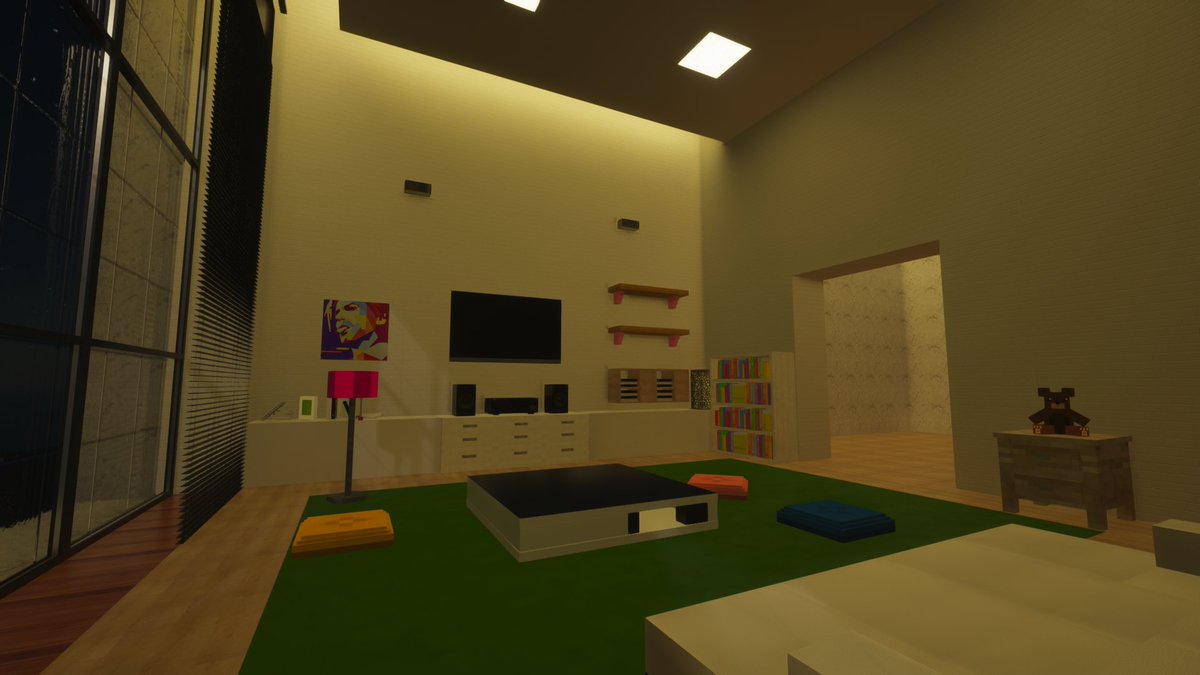 ふかふか ゲマステ Gamers Station 室内における暗スギ問題の解決方法を探るため 今さらながら影mod用のテストルームを作ってみたよ 間接照明や窓からの照射光などによる明るさ 暗さへの影響をチェックしつつ 最適なシェーダー設定を研究していき