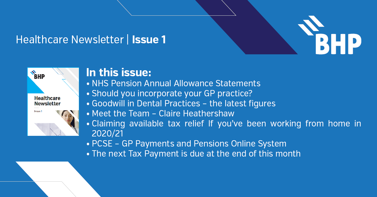 bhpaccountants's tweet photo. BHP Healthcare Newsletter - Issue 1
We are delighted to bring you the first issue of our Healthcare newsletter, covering a wide range of topics tailored specifically for healthcare professionals.

Download your copy here https://t.co/kXCDrJQpXA
@ColinHaw 
@BhpJenny
 #healthcare https://t.co/NhDMCIhCH7